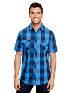 B-9203-Buffalo Plaid Woven Shirt 2
